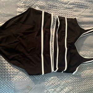 Old Navy Black and White two piece Swimsuit